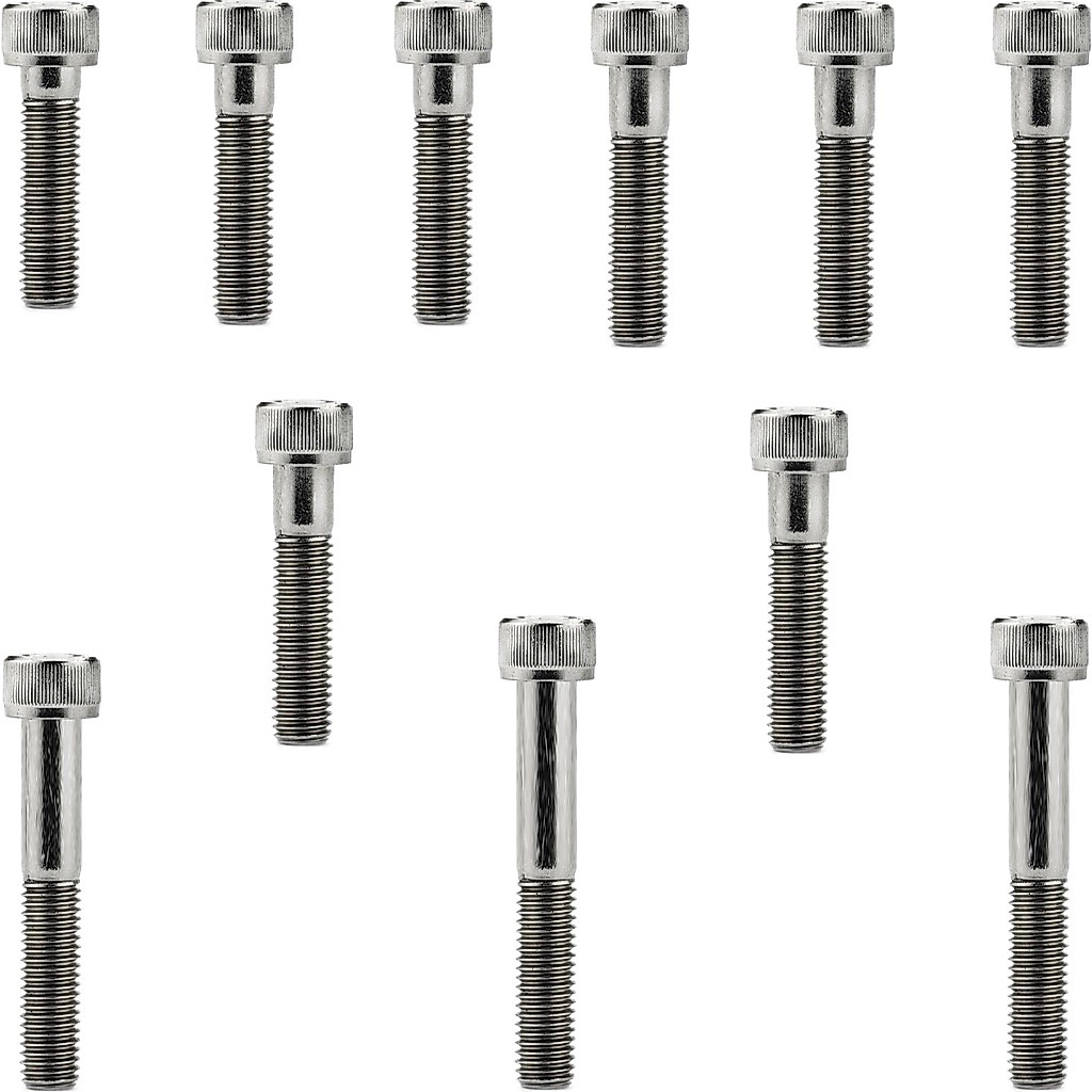 Kit parafusos inox tampa motor lateral C100 Biz 1998 a 2005 Biz100 antiga Pop100 2007 a 2015