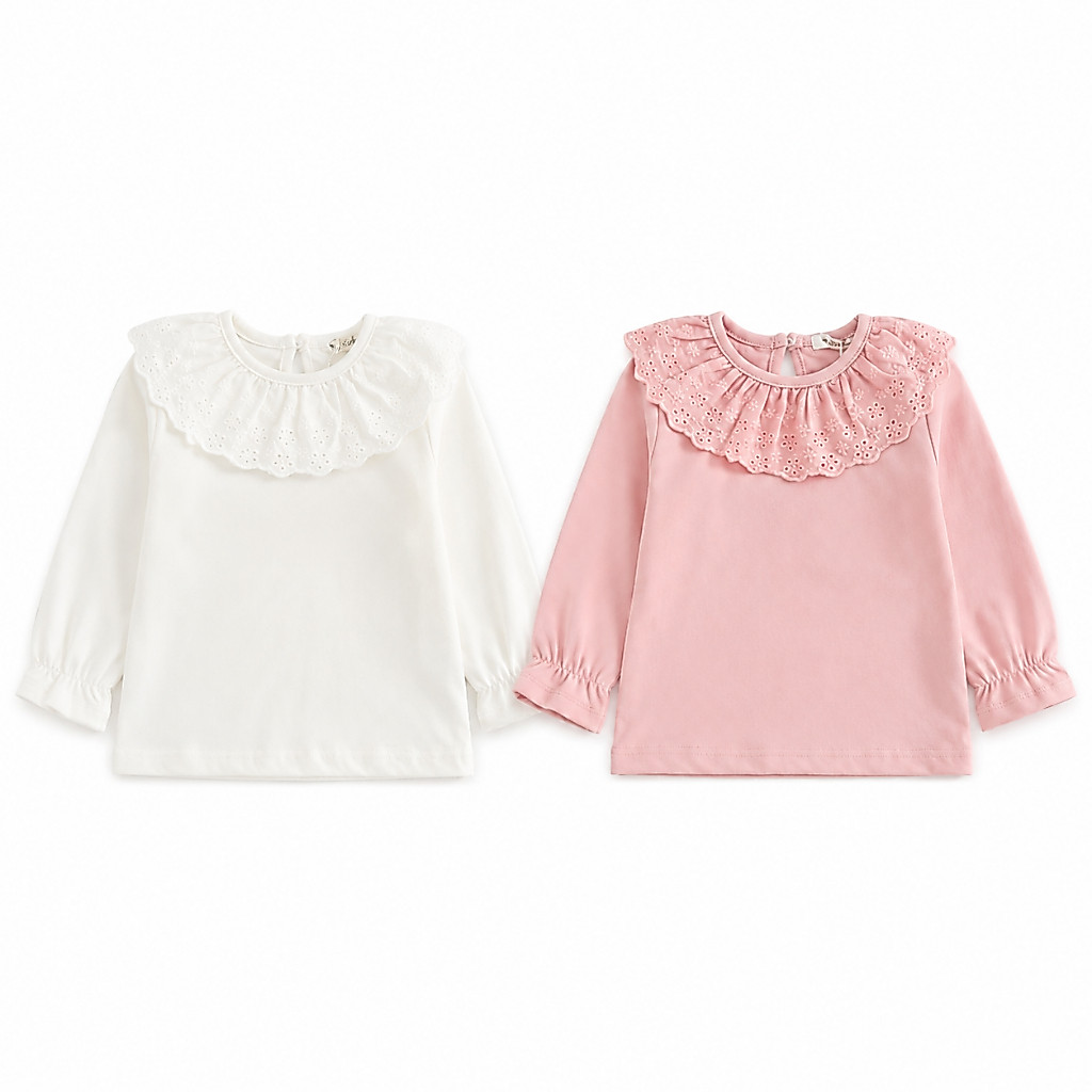 Blusa Infantil Criança Menina Confortável Pequena Algodão De Alta Qualidade