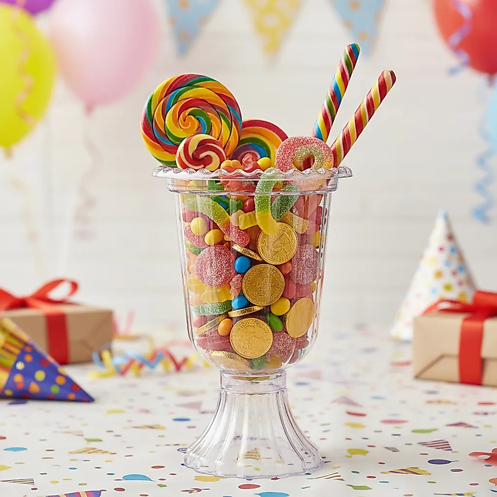 Vaso Grego 750ml Acrílico Decoração De Festa Transparente