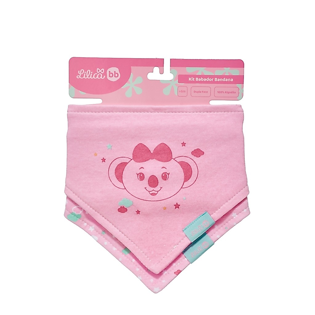 Kit Babador Bandana Lilica Ripilica Bebê