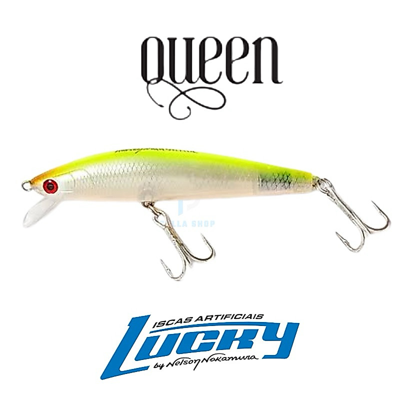 Isca Queen 70 Nelson Nakamura - 7cm / 6g (Lucky Original) Todas as Cores - Tucunaré Robalo Traíra Dourado