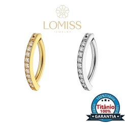 Piercing Argola Para Umbigo Titânio G23 Pvd Zircônia Lomiss piercing