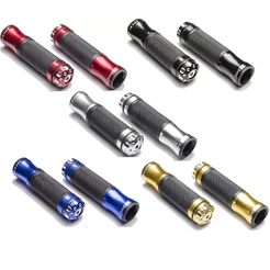 Manopla Punho Luva Esportiva Moto Em Alumínio Para Honda Yamaha Universal Cores