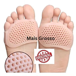 Par Palmilha e Meia Ortopédica Gel Silicone Esporão Macio