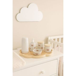 Kit Higiene Borboleta Porcelana | Delicadeza e Charme na Maternidade