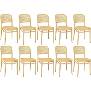 Kit 10 Cadeiras de Jantar Roma para Sala e Cozinha