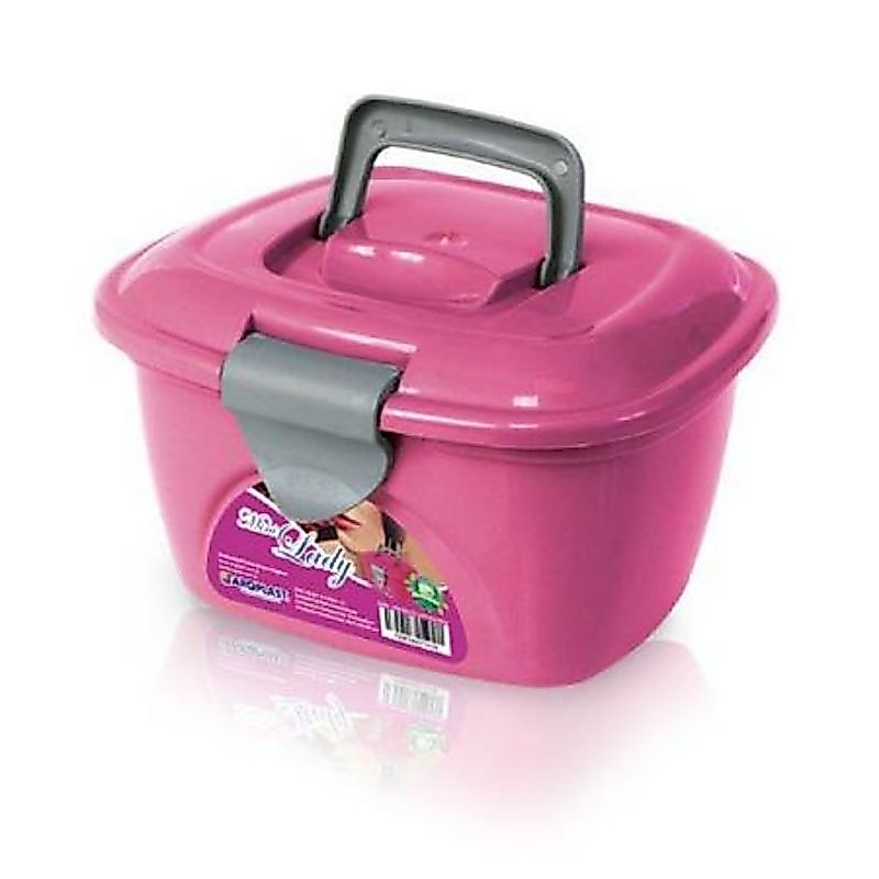 Maleta Frasqueira Lady Box Rosa Artplast