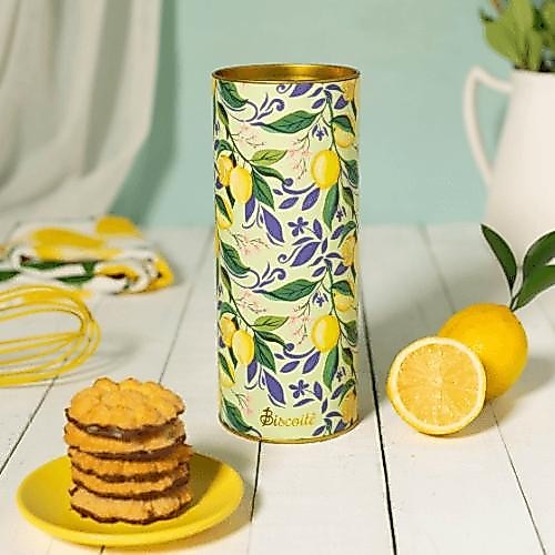 Lata Limonê Biscoito Fubá Limão 220g | Biscoitê
