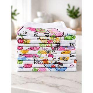 Kit 12 Panos de Prato Grandes 70cm x 42cm Premium Estampas Religiosas Variadas