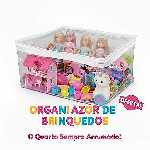 Kit 10 Saco Organizador De Brinquedos Guarda Roupas Multiuso Com Zíper