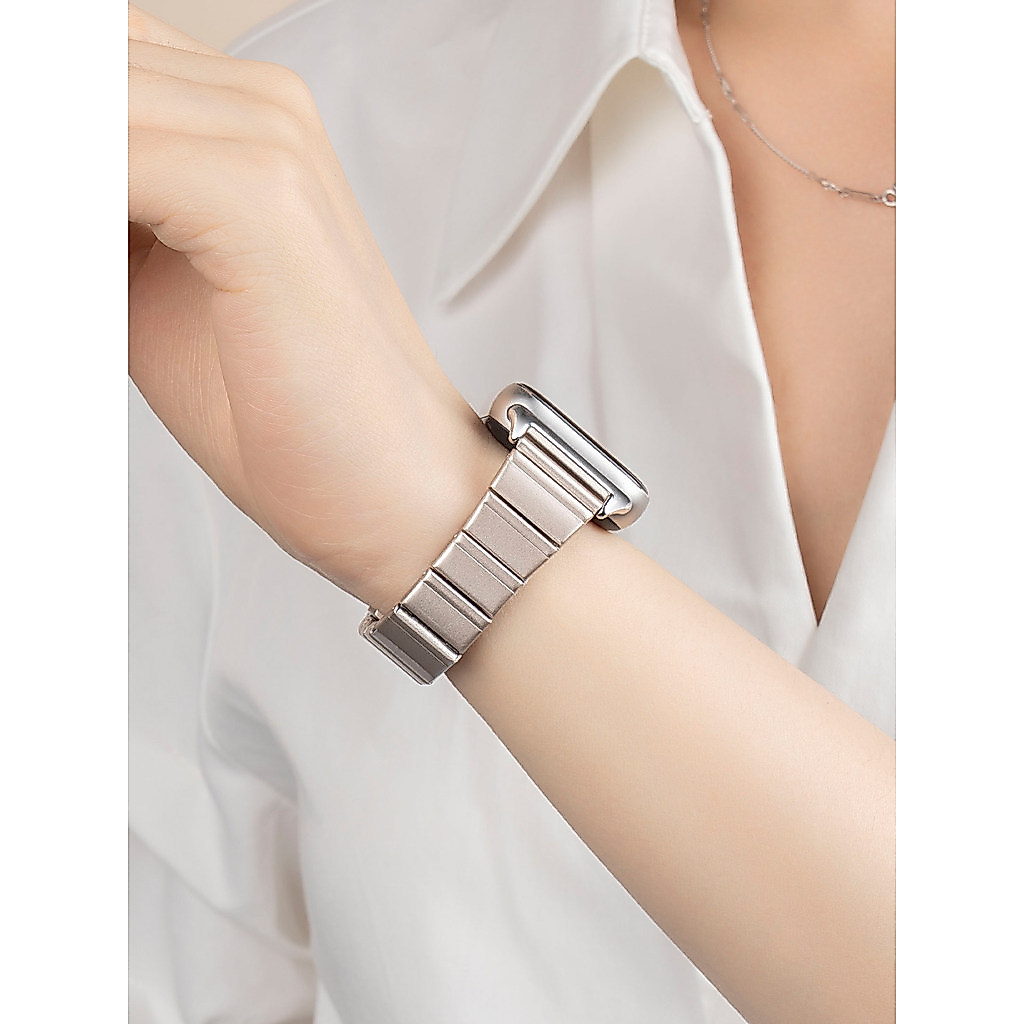 Pulseira De Metal De Aço Inoxidável Para Samsung Galaxy Fit 3 Substituição De Sm