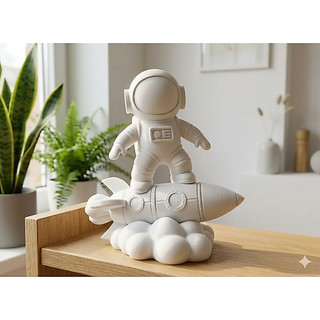 🚀 MINIATURA ASTRONAUTA DECORATIVO • 13CM • ART TOY • COLECIONÁVEL ESPACIAL