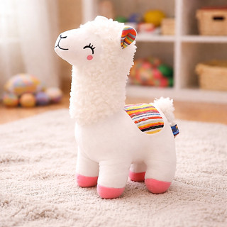 Lhama de Pelúcia 25cm Alpaca Super Macia Boneco Decorativo Fofo Presente Infantil e Decoração