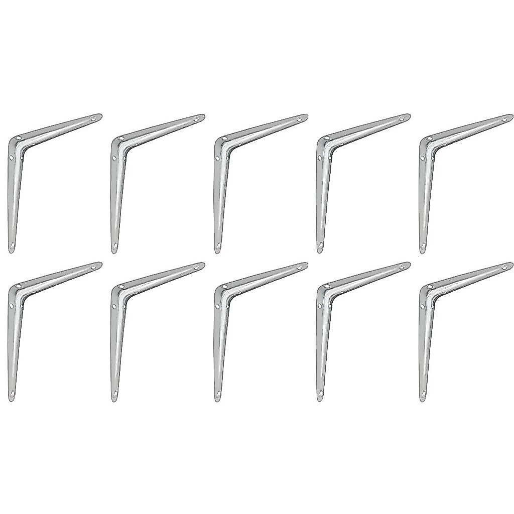 Kit Suporte De Prateleira - Cantoneira - 20 X 25 Cm 47,0003 (Com 10 Unidades) - Nord