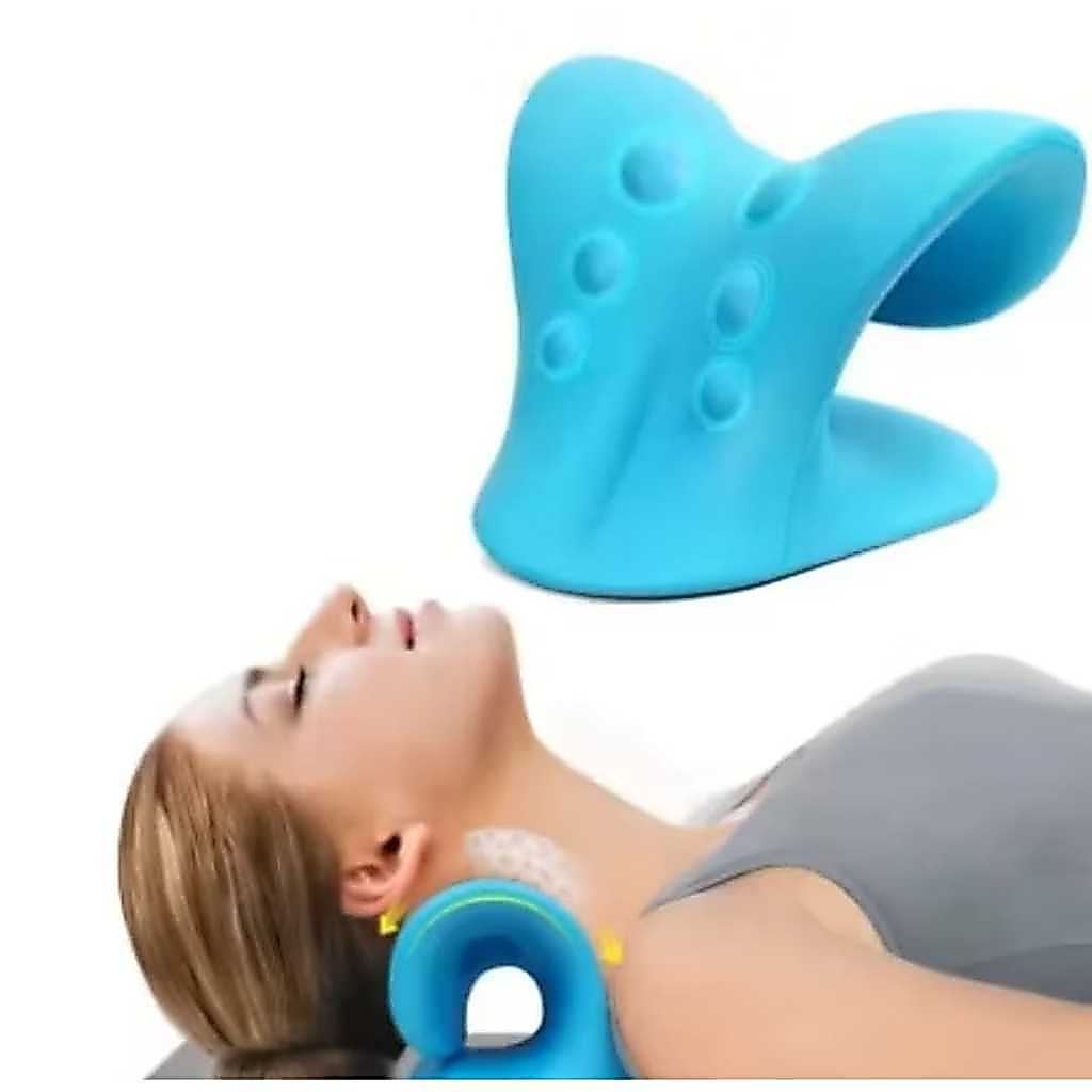Almofada Alongador Cervical Corretor Postura Pescoço Alívio De Dores E Tensão