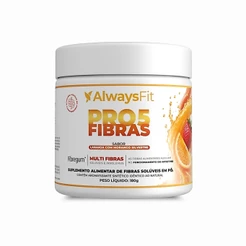 Pro5Fibras AlwaysFit Laranja com Morango Silvestre | Inulina + Goma Acácia + Psyllium + Beta Glucana + FOS | 180 g