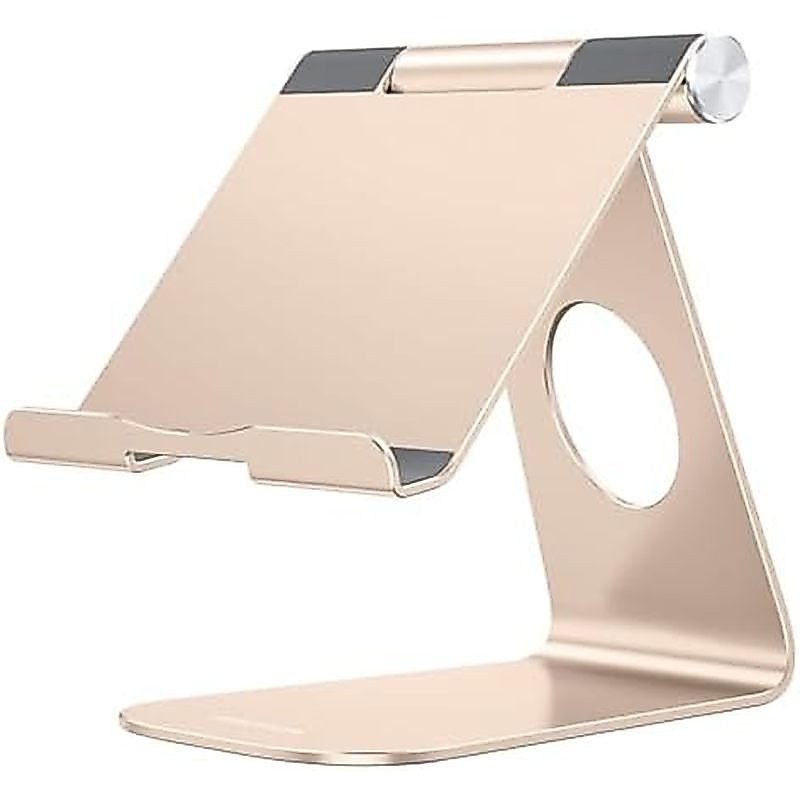 Suporte Para Tablet OMOTON Ajustável , Base De Alumínio De Mesa T1 Compatível Co