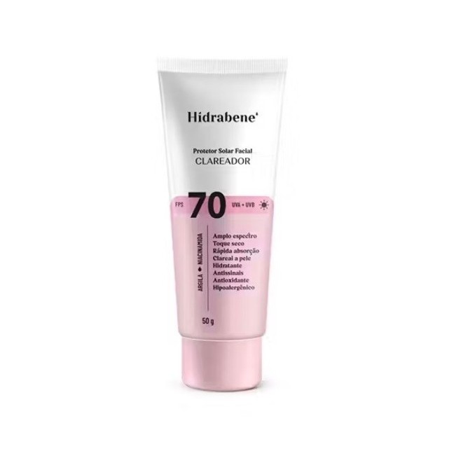 Hidrabene Protetor Solar Clareador Facial 70 FPS
