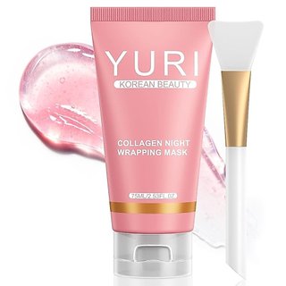 Máscara Noturna de Colágeno YURI - Máscara Peel Off de Colágeno para Uso Noturno - Conquiste uma de Vidro com Elast