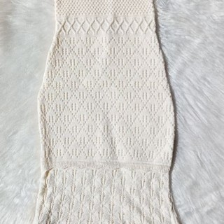 Vestido Feminino Midi Regata Tricô Modal Alta Qualidade Com Detalhes Na Barra