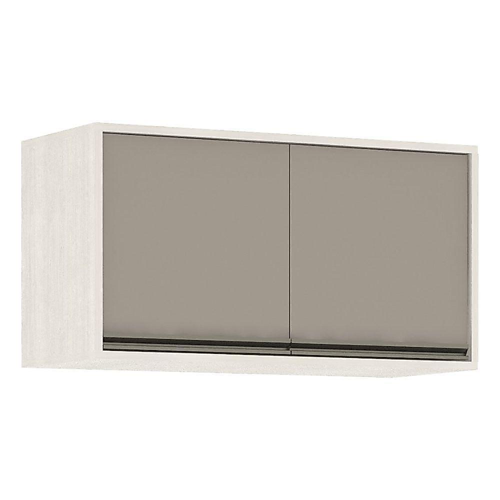 Armário Aéreo De Cozinha 80 Cm 2 Portas Linea Luciane Pátina Ff-mocca Laca