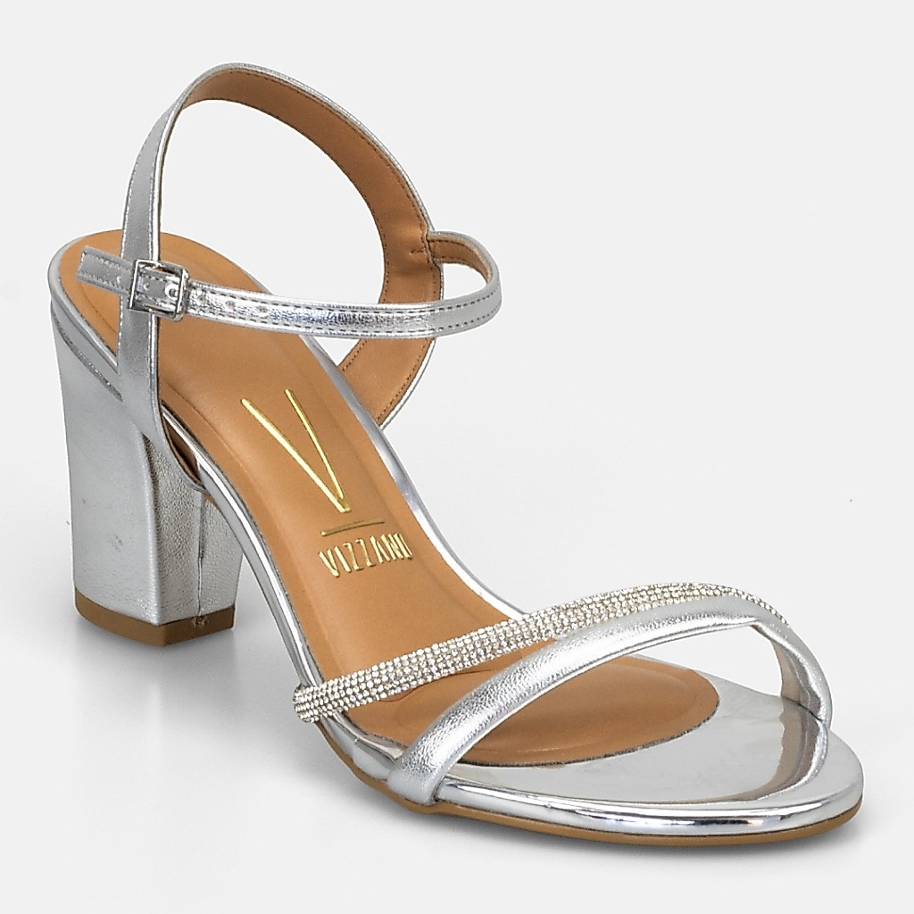 Sandalia Feminina Vizzano Trança Salto Alto 62621034