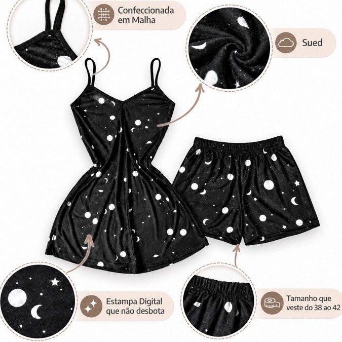 Conjunto Pijama Casal 🔥❤️– Presente Perfeito dia dos namorados veste M do 38 ao 44