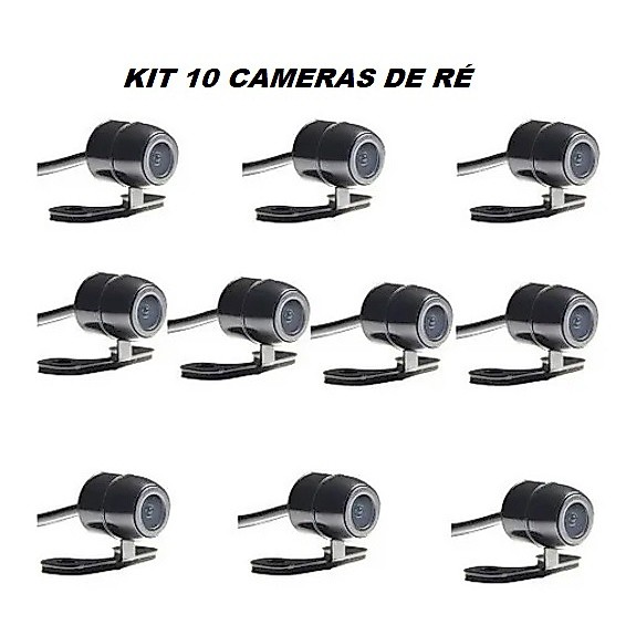 Kit 10 Câmera De Ré Automotiva Frontal Dianteira Parar Manobrar Carro