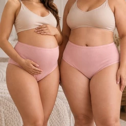 kit Calcinha Plus Size Calçola Gestante Idosa Pós Parto