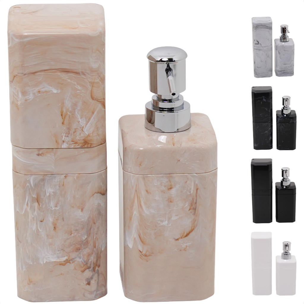 Kit para Banheiro Porta Escova de Dente + Porta Sabonete Líquido ou Shampoo