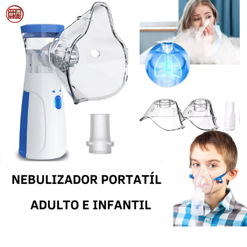 💨Nebulizador Ultrassônico Portátil🔋Bateria Recarregável Alivia Tosse Resfriado Crianças E Idosos ✨ -N11