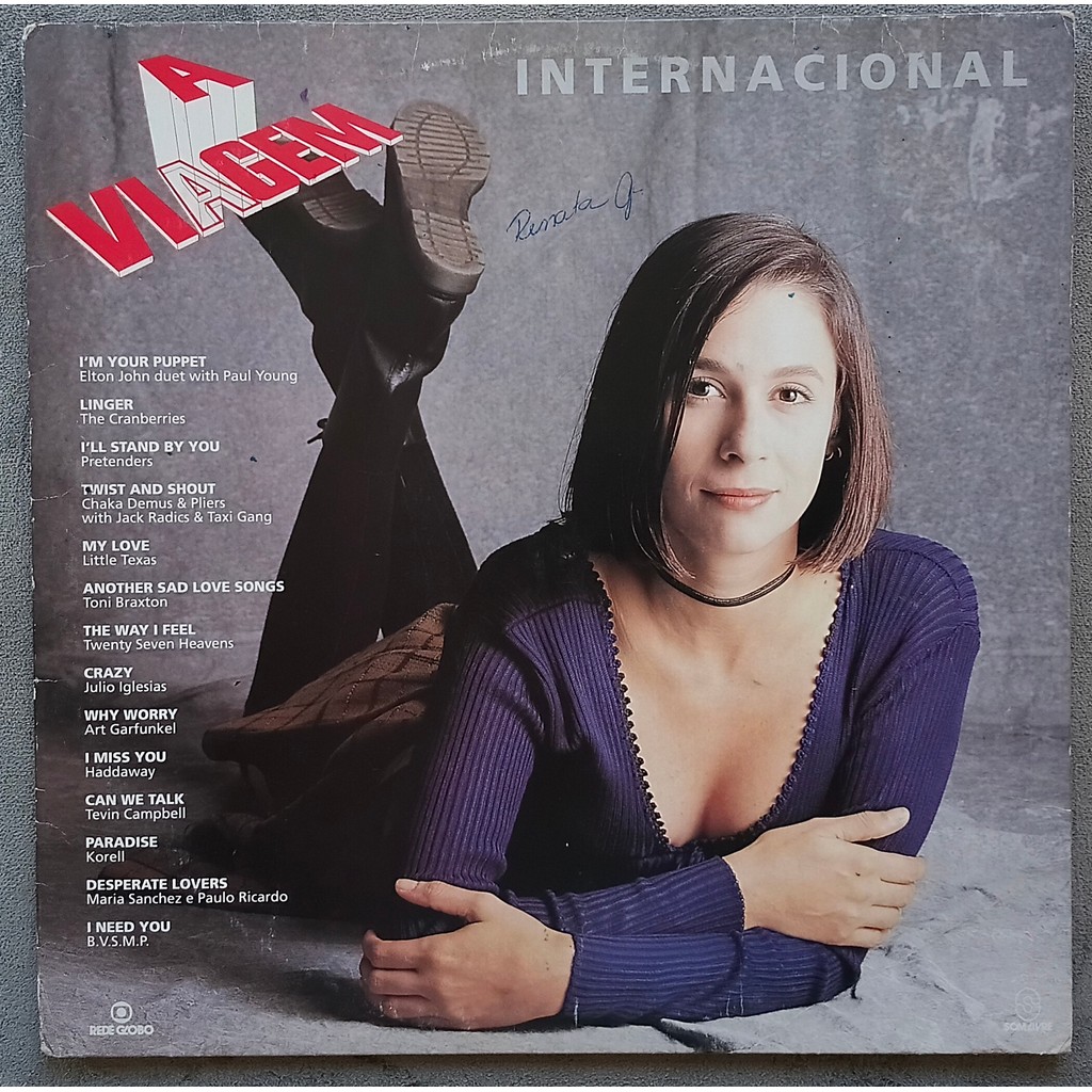 Lp novela A Viagem Internacional 1994 vinil versão do CD Elton John Toni Braxton