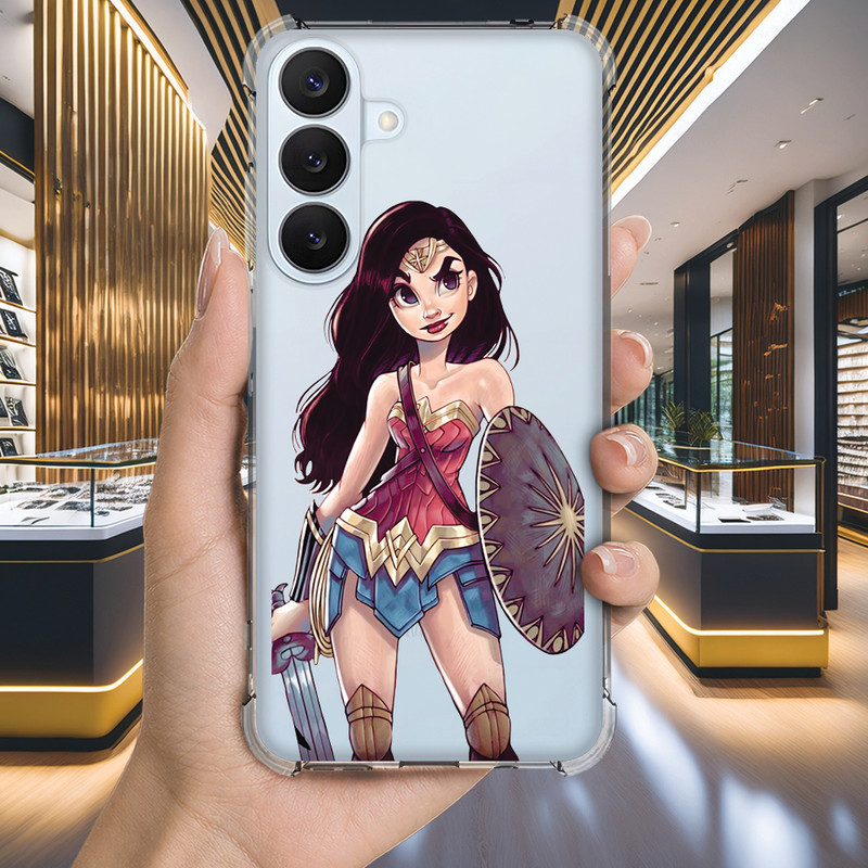 Capa Capinha GALAXY M62 M54 M53 M52 M51 M31 M35 M34 M33 M23 Anti-impacto Personalizada geek MULHER maravilha (1541)