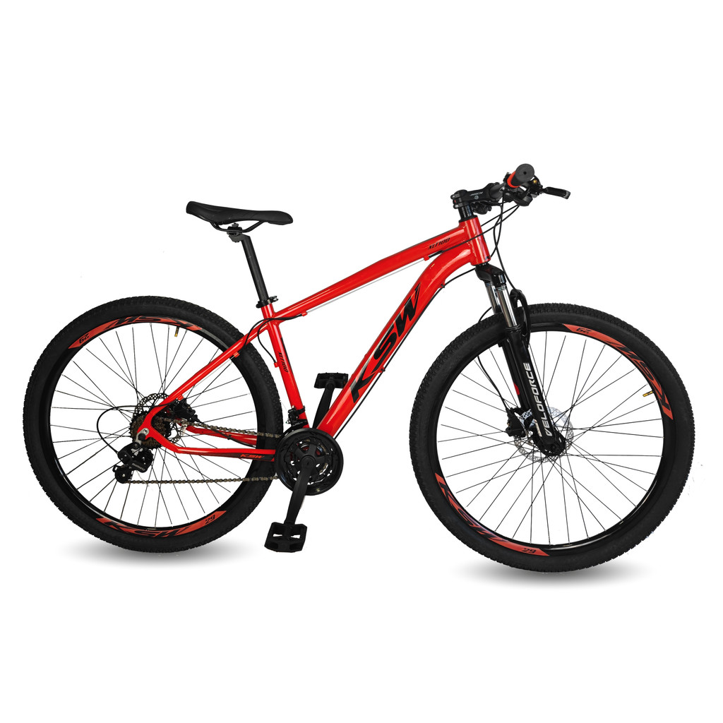Bicicleta Aro 29 Ksw 24 Marchas Freio Hidráulico e Trava