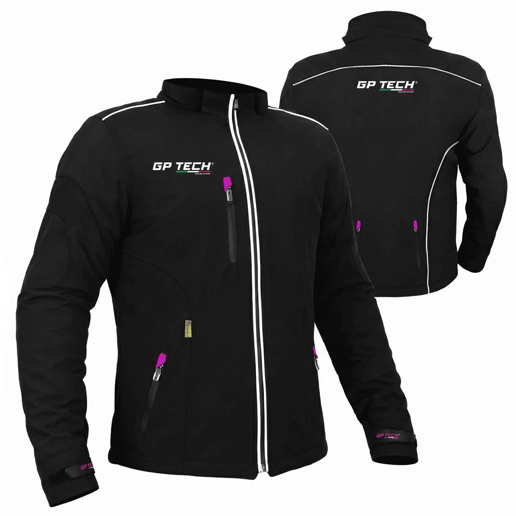 Jaqueta Moto Feminina Gp Tech Soft Casual Com Proteções Resistente à Chuva