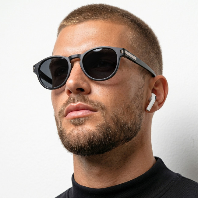 Óculos de Sol Redondo Austin Esportivo Corrida Premium Polarizado Funk Retrô Clássico uv400 Unissex