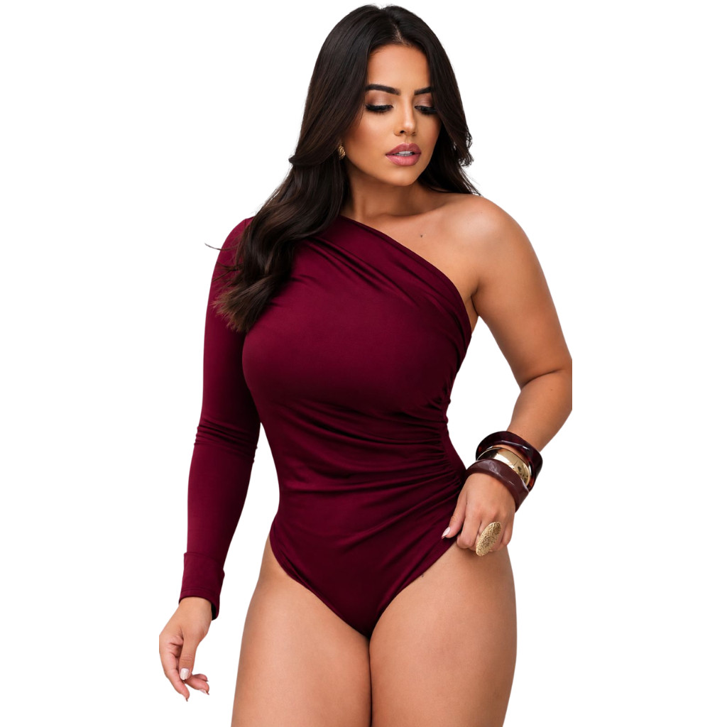Body Feminino Mula Manca Suplex Manga Longa Nula Manga Comprida Moda Blogueira