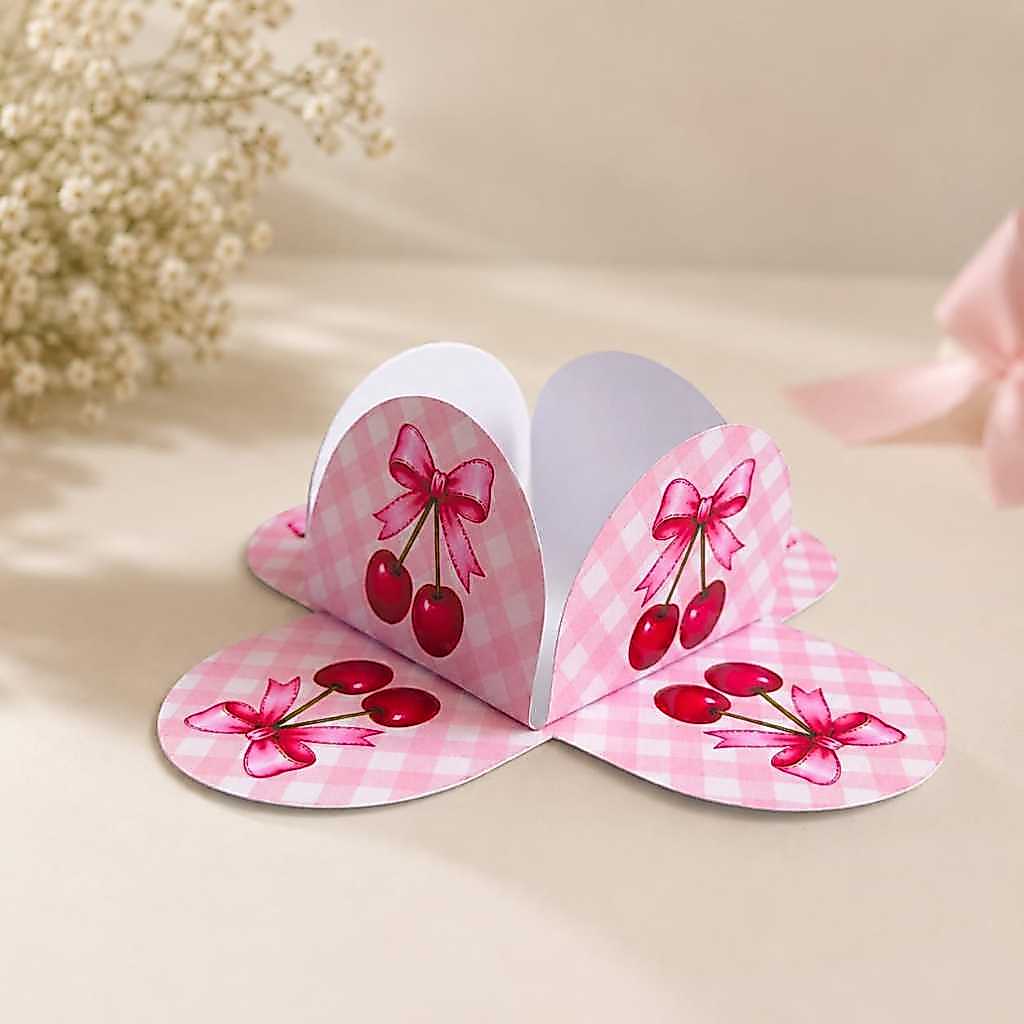 Forminha de Doces Cereja 4 Pétalas Personalizada no Tema/ Lembrancinha de Festa - Aniversário