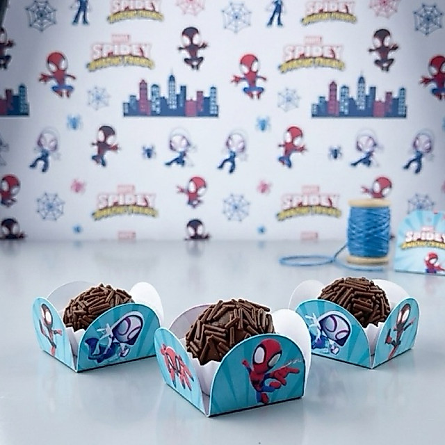 FORMINHA PARA DOCE PERSONALIZADA HOMEN ARANHA SPIDEY- ANIVERSÁRIO - LEMBRANCINHAS