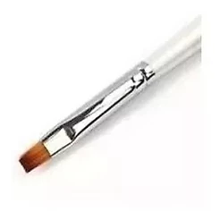 Pincel Reto Para Gel Unha Uv Led Acrigel Fibra Profissional Nails