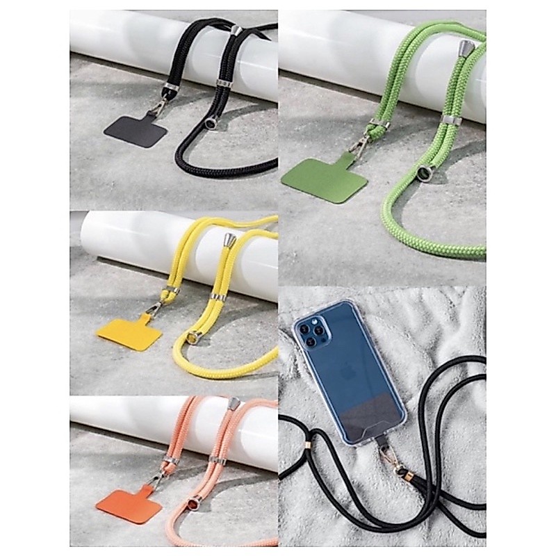 cordão de pescoço ajustável para celular universal colorido