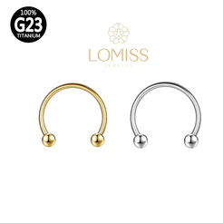 Piercing Ferradura Septo, Helix, Daith, Mamilo TitÂnio G23 Pvd Lomiss piercing