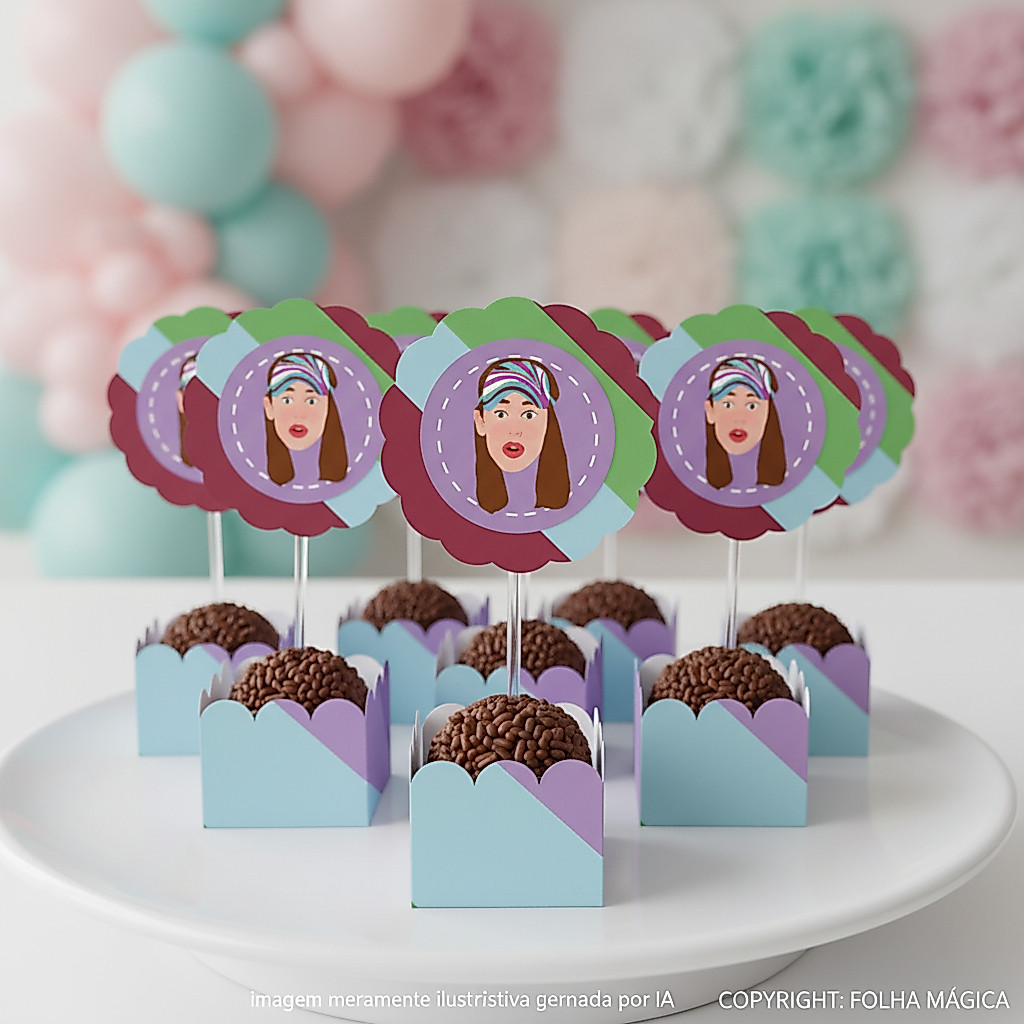 Forminhas | Toppers Docinhos | De Repente 30 | Lembrancinha | Festa | Aniversário | Personalizados