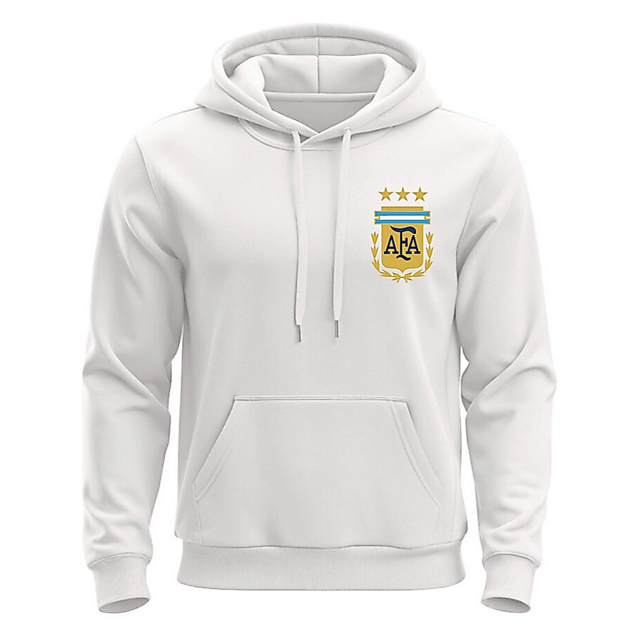 Blusa de Frio Moletom Jaqueta Casaco Masculino Feminino Futebol Time Selecao Argentina Copa do Mundo