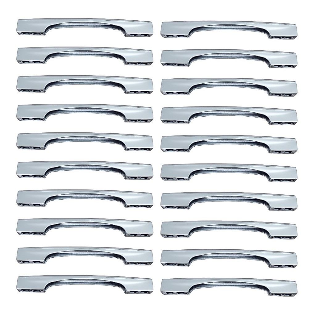 Kit 20 Puxador Soluzione Multimedidas para Portas e Gavetas 13cm, 16cm e 19cm