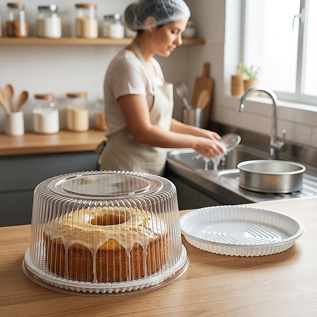 20un Embalagens Para Bolo 500g 750g 1kg, 1,7 kg Torta Pudim Atacado Alto Doces Confeiteiro Promoção