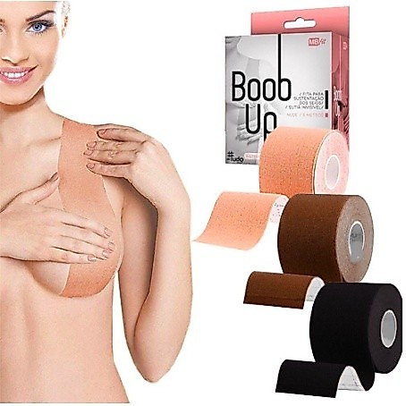 KIT Sutiã Adesivo Fita Boob Taype levanta Seios BooB Up Invisível