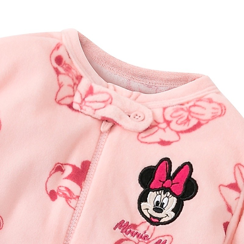 Roupa Infantil Fato De Banho Com Zíper De Uma Peça Meninos Meninas De Velo De Algodão Manga Longa — imagem 2 de 2