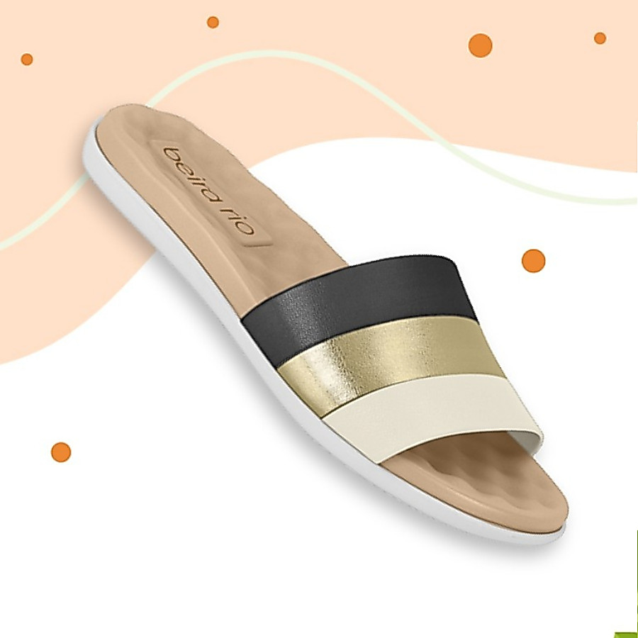 Chinelo Feminino Confortável Beira Rio lançamento Rasteirinhas Semi-Ortopédica — imagem 2 de 2