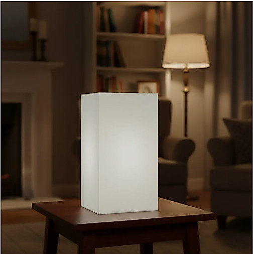 Cúpula para abajur luminaria 23x13x13cm tecido algodão soquete Nacional ou importado E27 Ref 49 · foto 2